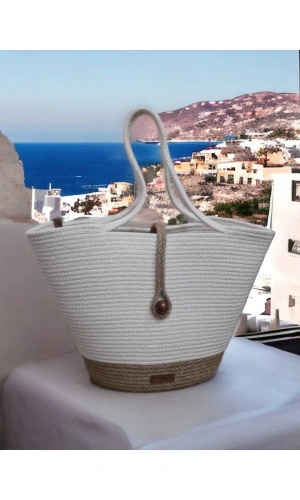 El Yapımı Çanta, Plaj Çantası . Hasır Çanta, Büyük Çanta, Günlük Kol Çantası Jüte Çanta