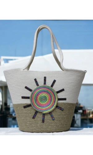 El Yapımı Çanta, Plaj Çantası.hasır Çanta Büyük Çanta, Günlük Kol Çantası Jüte Çanta