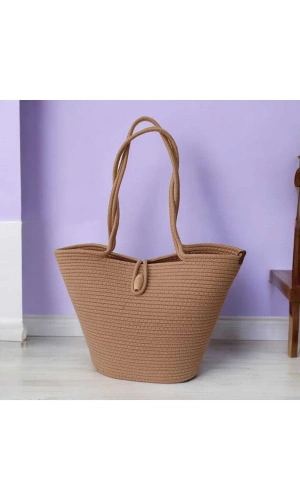 Elyapımı Çanta Hasır Çanta Mini Plaj Çantası Özel Tasarım Kadın Plaj Çantası