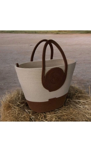 Elyapımı Hasır Çanta Mini Plaj Çantası Özel Tasarım Kadın Plaj Çantası