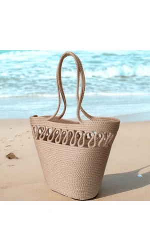 Gold renk Elyapımı Çanta Hasır Çanta El Yapımı Çanta, Plaj Çantası Jüte Çanta Özel