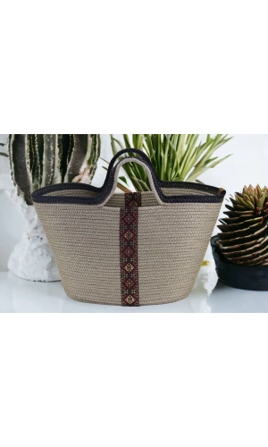 Hasır Çanta Kol Çantası, El Yapımıçanta Kadın Çantası, Tasarım Çanta,,jüte Çanta