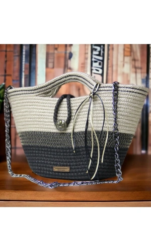 Hasır Çanta Tasarım Çanta ,elite Kolleksiyon Otantik Kadın Çantası, El Yapımı Çanta, Jüte Çanta