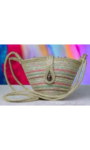 Hasır Çanta Tasarım Miniboy Çanta ,elite Otantik Kadın Çantası, El Yapımı Çanta, Jüte Çanta