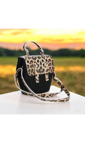 hasır deri kapaklı deri saplı el yapımı spor çanta