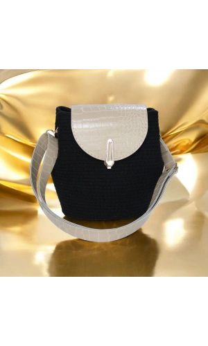 hasır deri kapaklı deri saplı el yapımı spor çanta