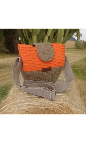 kadın omuz çantası  %100 pamuklu  gerçek kordon  ve gerçek Jüt ipden tasarım hasır jüte özel tasarım