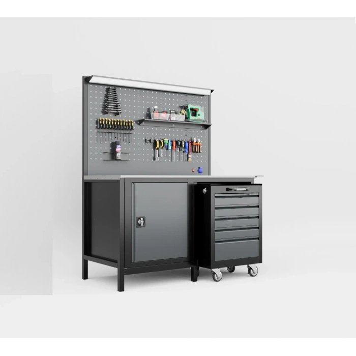 1.5 Metre 5 Çekmece Takım Arabalı Takım Tezgahı