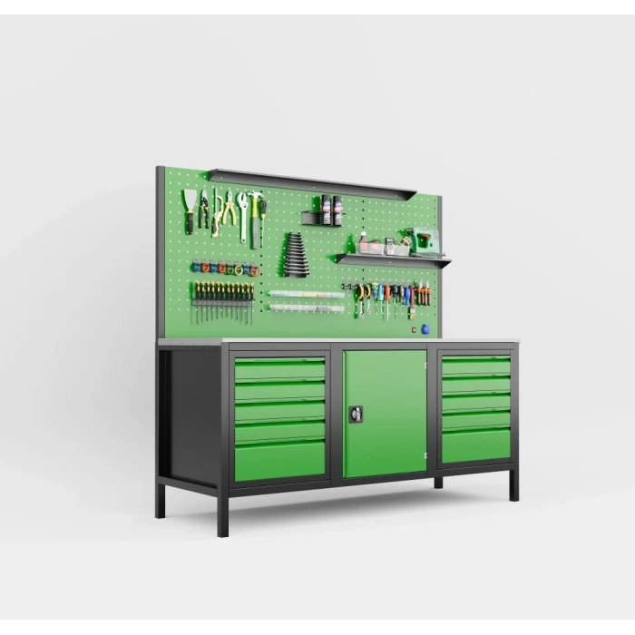 2 Metre 1O Çekmece Takım Tezgahı (Dolaplı)