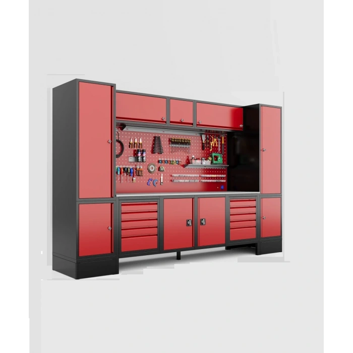 3.5 Metre 9 Dolaplı Modüler Takım Tezgahı