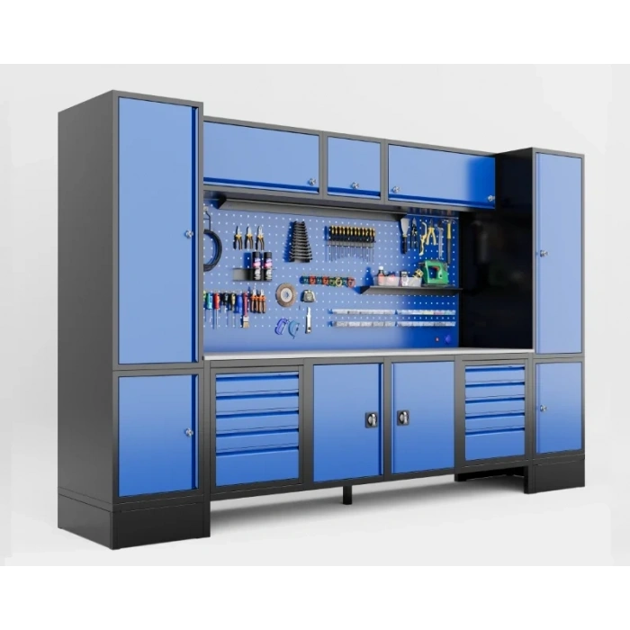 3.5 Metre 9 Dolaplı Modüler Takım Tezgahı