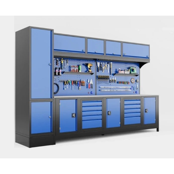 3.5 Metre Modüler Takım Tezgahı Sol Dolaplı