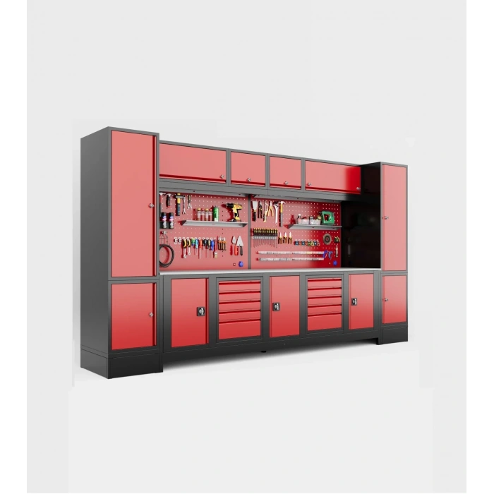 4 Metre 11 Dolaplı Modüler Takım Tezgahı