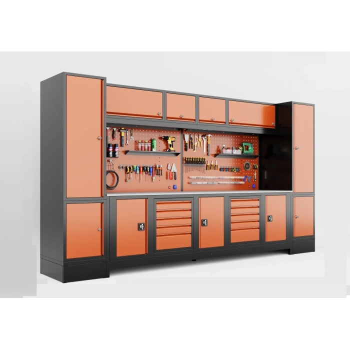 4 Metre 11 Dolaplı Modüler Takım Tezgahı