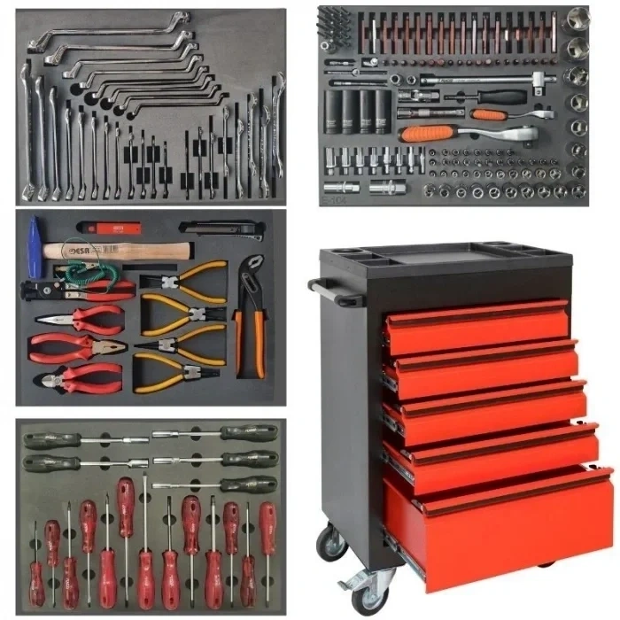 5 Çekmeceli 205 Parça Dolu Takım Arabası