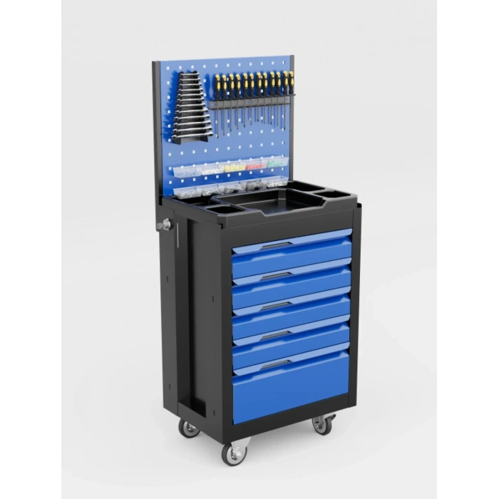 5 Çekmeceli Asma Panolu Takım Arabası