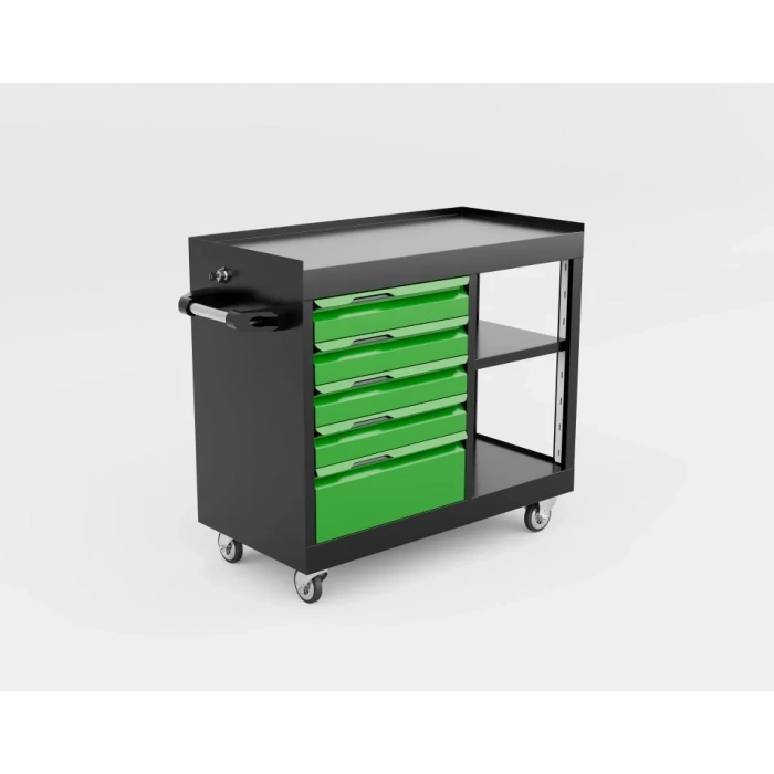 5 Çekmeceli Raflı Takım Arabası