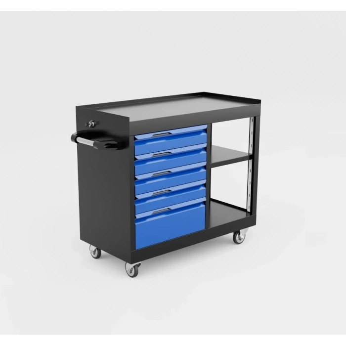 5 Çekmeceli Raflı Takım Arabası