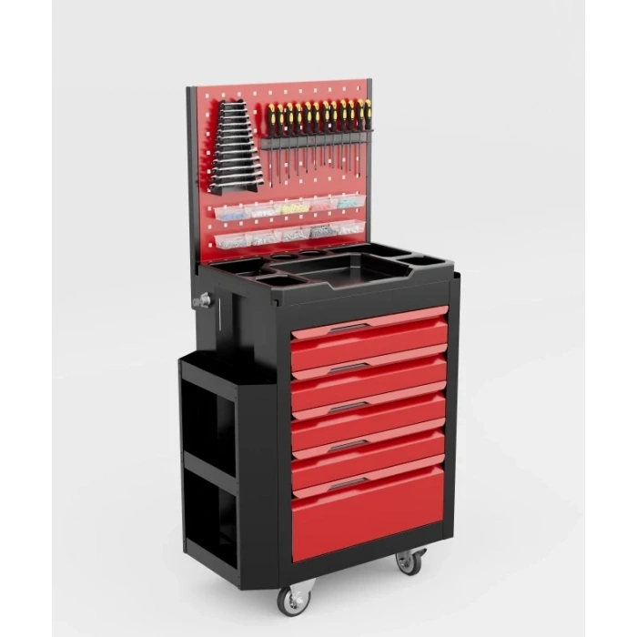 5 Çekmeceli Yanlıklı Panolu Takım Arabası