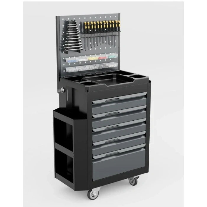 5 Çekmeceli Yanlıklı Panolu Takım Arabası