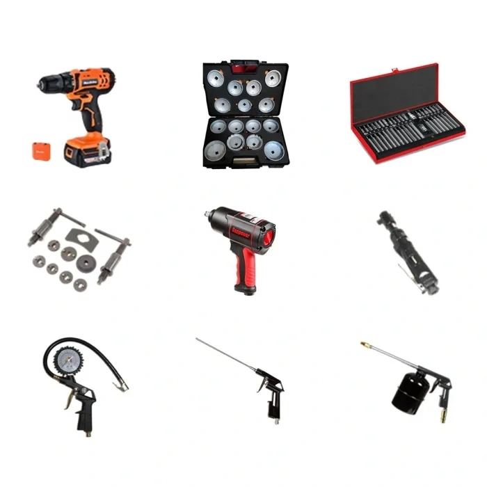 4 Ton Tam Otomatik Lift 200 Litre Kompresör 2 Metre Takım Tezgahı ve 58 Parça Garaj Ekipmanı