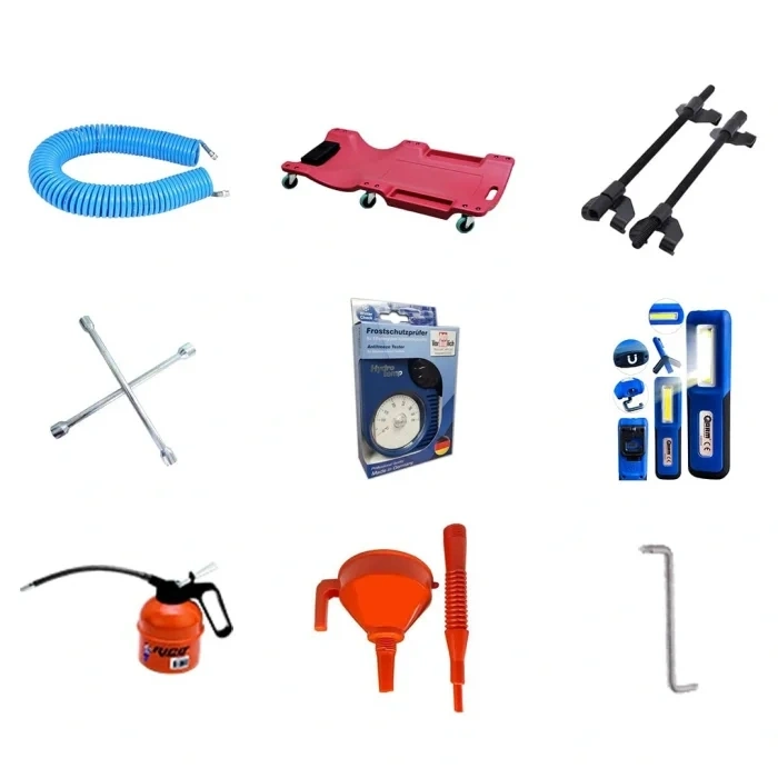 4 Ton Tam Otomatik Lift 200 Litre Kompresör 2 Metre Takım Tezgahı ve 58 Parça Garaj Ekipmanı