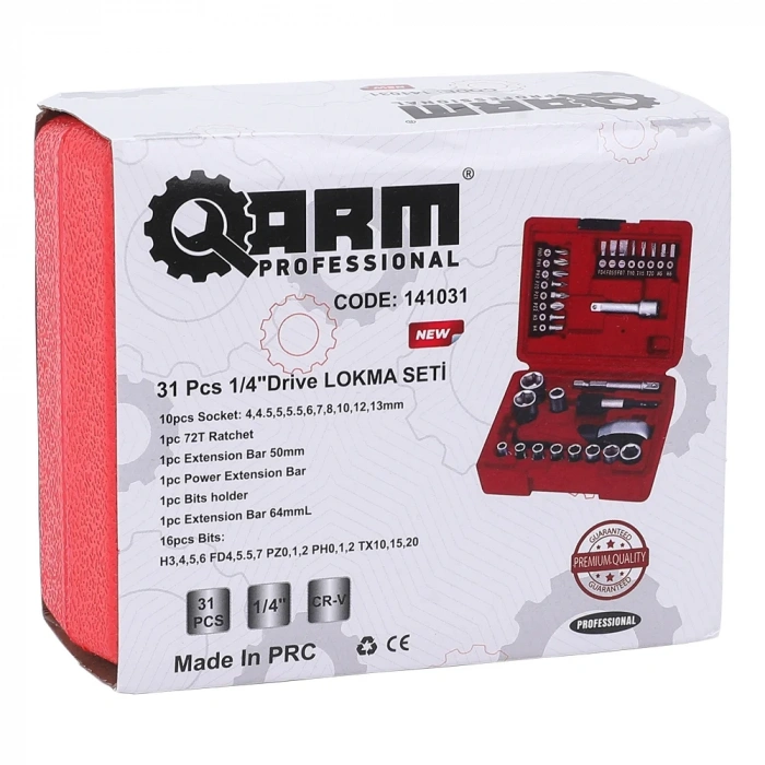 ARM LOKMA SETİ 31 PCS 1/4