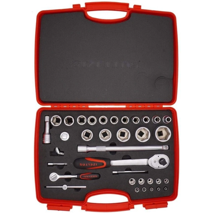 1/4 - 1/2 ALTI KÖŞE LOKMA ANAHTAR TAKIMI 35 PAR