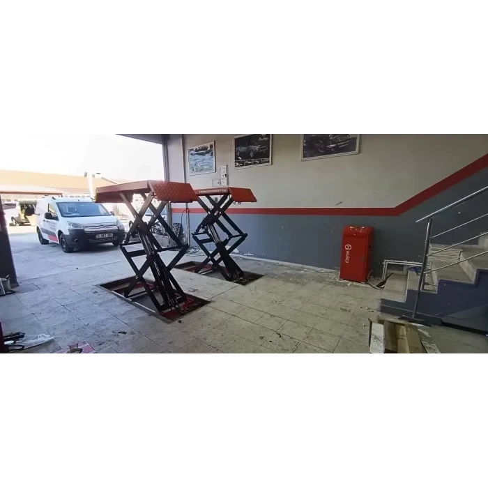 2 METRE 3,5 TON MEKANİK KİLİTLİ MAKASLI LİFT