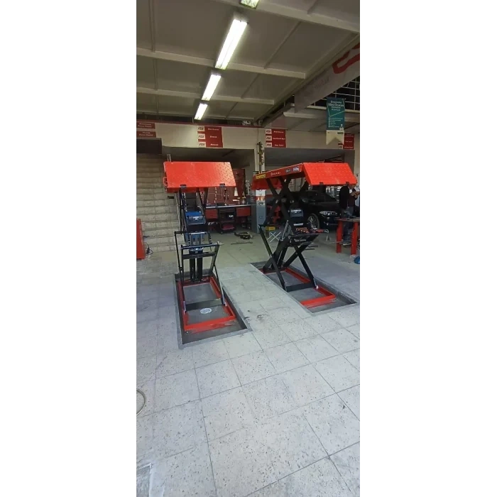 2 METRE 3,5 TON MEKANİK KİLİTLİ MAKASLI LİFT