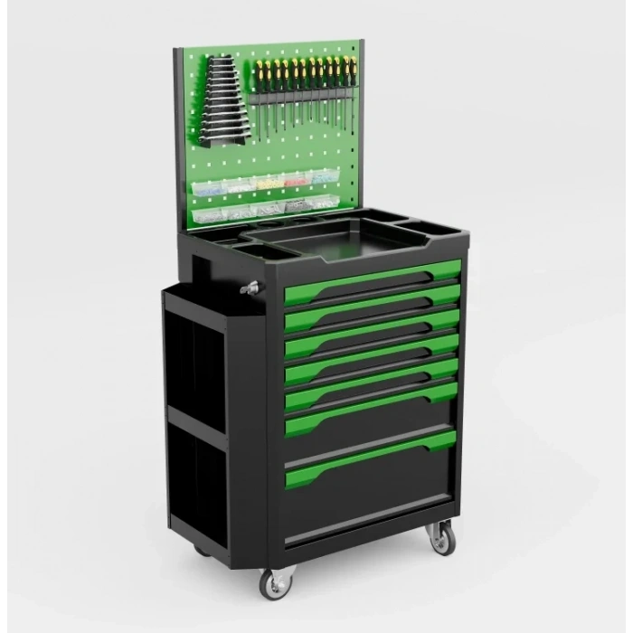 7 Çekmeceli Yanlıklı Panolu Takım Arabası