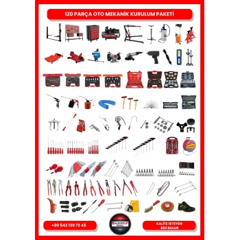 4 Ton Tam Otomatik Lift İzeltaşlı Oto Servis Kurulum Paketi