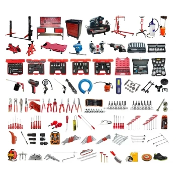 4 Ton Hidrolik Yarı Otomatik Lift+200 Litre Kompresör+2 Metre Tezgah 130 Parça Ekipman