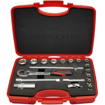 3/8 ALTI KÖŞE LOKMA TAKIMI 19 PARÇA