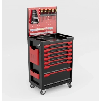 7 Çekmeceli Asma Panolu Takım Arabası