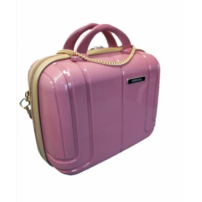 Vegmann Alya Kırılmaz Polipropilen Kadın Makyaj Bakım ve Takı Çantası Mürdüm