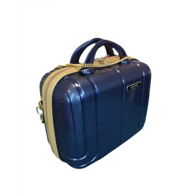 Vegmann Alya Kırılmaz Polipropilen Kadın Makyaj Bakım ve Takı Çantası Lacivert