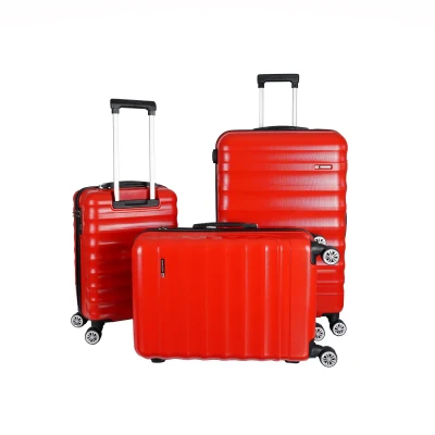 Vegmann Delphin Kırmızı 3 lü Valiz seti