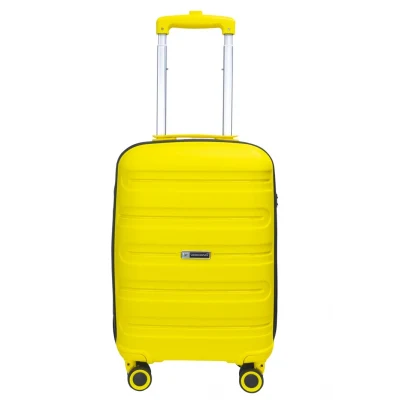 Vegmann Polipropilen (PP) Atlas Sarı Kabin Boy Valiz