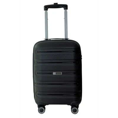 Vegmann Polipropilen (PP) Atlas Siyah Kabin Boy Valiz