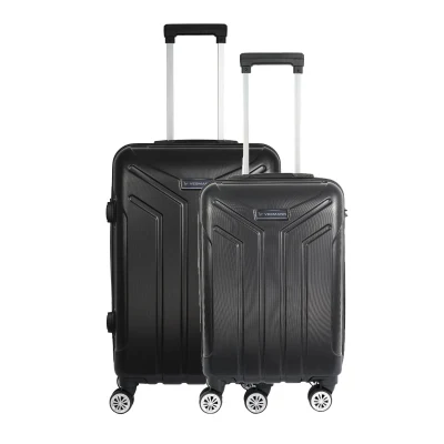Vegmann Vela Siyah 2li Valiz Seti Orta Boy,Kabin Boy