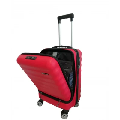 Vegmann Wave Laptop Bölmeli Kırmızı Kabin Boy Valiz