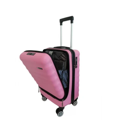 Vegmann Wave Laptop Bölmeli Pembe Kabin Boy Valiz