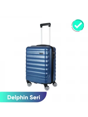 Vegmann Delphin Mavi Kabin Boy Valiz