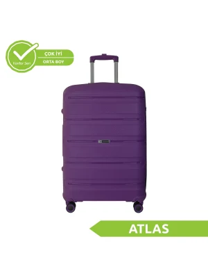 Vegmann Polipropilen (PP) Atlas Violet Orta Boy Valiz
