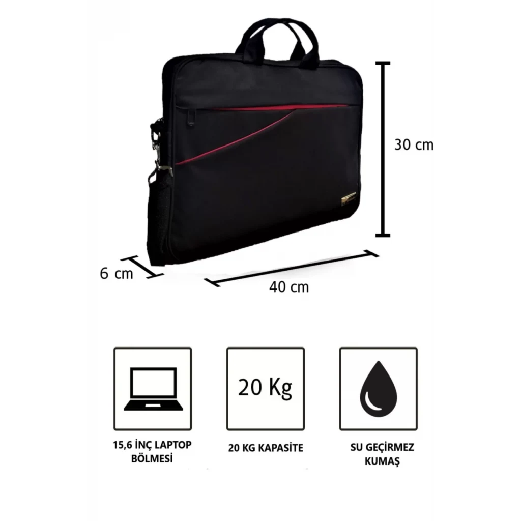 Vegmann AV-6900 Siyah 15.6 Inç Laptop Evrak Çantası