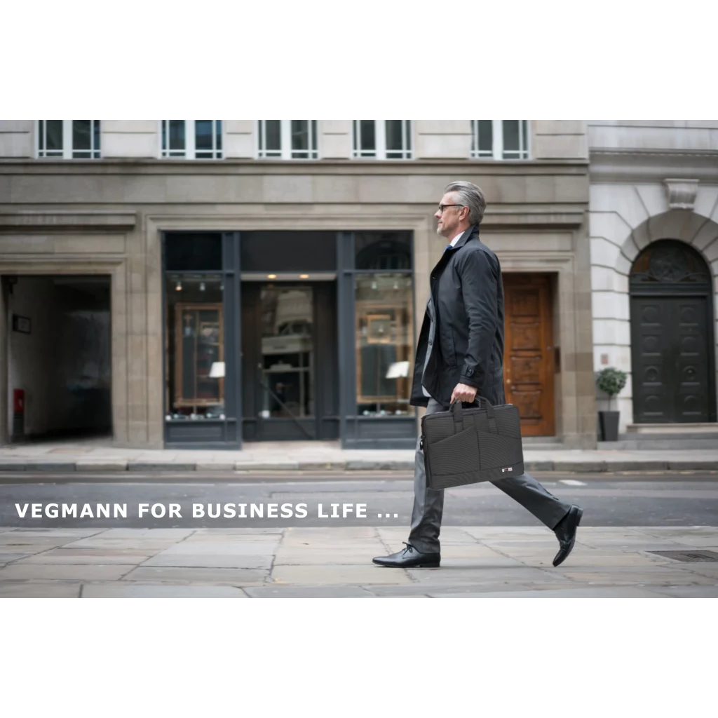 Vegmann AV-6457 17.3 inç Notebook Laptop Evrak Çantası - Siyah