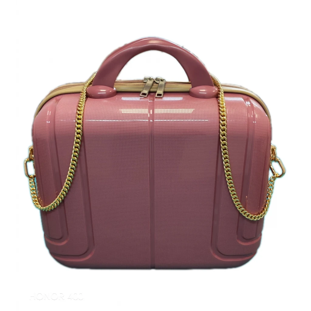 Vegmann Alya Kırılmaz Polipropilen Kadın Makyaj Bakım ve Takı Çantası Mürdüm