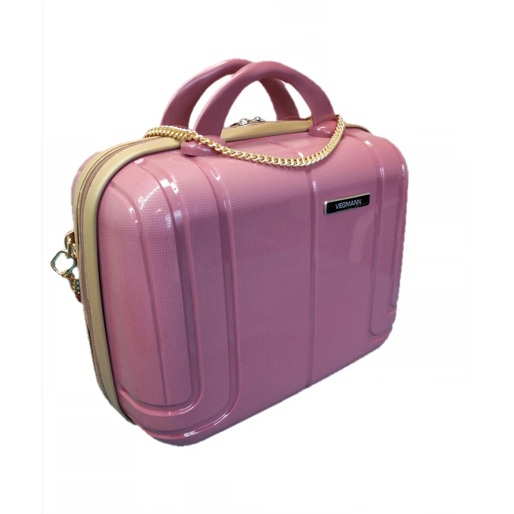 Vegmann Alya Kırılmaz Polipropilen Kadın Makyaj Bakım ve Takı Çantası Mürdüm