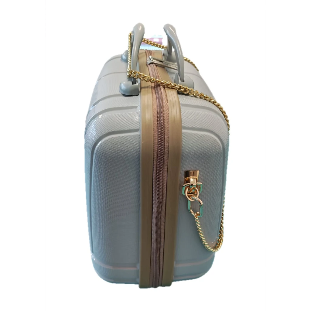 Vegmann Alya Kırılmaz Polipropilen Kadın Makyaj Bakım ve Takı Çantası Gri